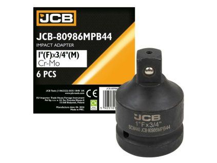 Adaptor de impact JCB din oțel întărit SCM440 Cr-Mo 1"(F) x 3/4"(M) pătrat