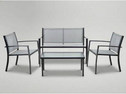 Set de mobilier de grădină - bancă, 2 scaune, masă *0846
