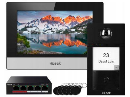 IP-VIS-PRO - Kit intercom video Villa IP, WiFi, Mifare, PoE - Hilook de la Hikvision