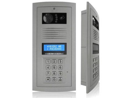 OP-SL255RC HR-P - Panou digital pentru interfon cu cameră și cititor RFID, culoare cenușie - Elfon