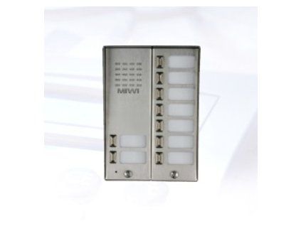 5025/9D - Caseta exterioară cu 9 butoane și acoperiș - Miwi-Urmet