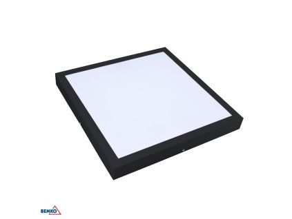 Corp de iluminat LED de tavan tip panou 40x40 cm, 32W, 4000K, 3500 lm, IP44, negru BM-C72-BLD-044-320-4K-BL