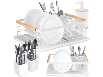 Suport de scurgere pentru vase MS-600 alb 660002