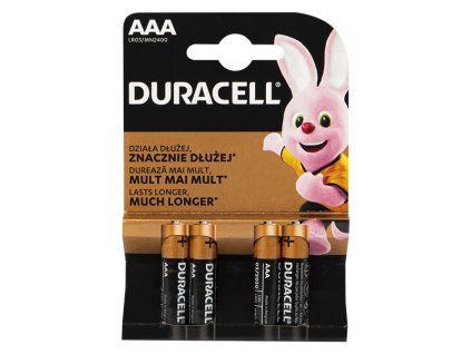 Baterii alcaline AAA 1,5 DURACELL