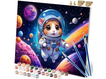 Tablou de pictat după numere 40x50 cm Massido Astronaut