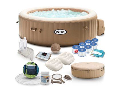 SPA gonflabilă cu hidromasaj pentru 4 persoane set INTEX 28426