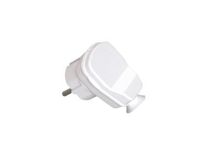 Ștecher unghiular alb 90° pentru uz casnic