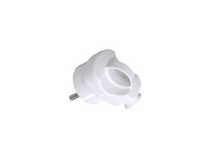Conector unghiular alb cu mâner, 230V