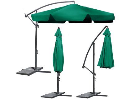 Umbrelă de terasă verde 350cm