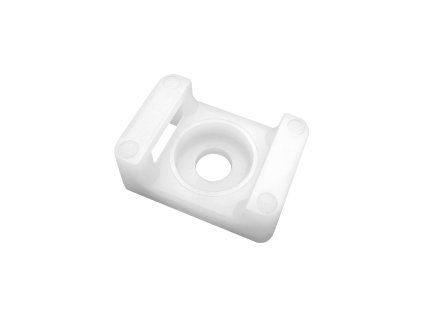 Suport de cabluri alb înșurubabil 22x16mm 20buc