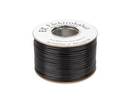 Cablu pentru difuzoare SMYp 2 x 1 mm negru 100 m
