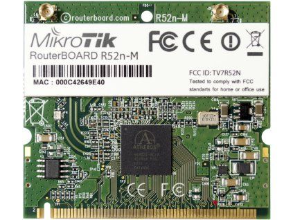 Placă de rețea/Router Wi-Fi R52Nm dual band mini PCI, 802.11a/b/g/n, 23dBm, MMCX