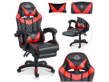 Scaun de gaming Sofotel Draknor II negru-roșu