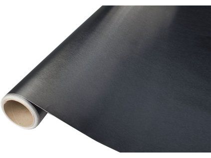 Folie în rolă metalică periată neagră 1,52x30m